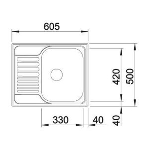 Blanco Tipo 45 S Mini 1