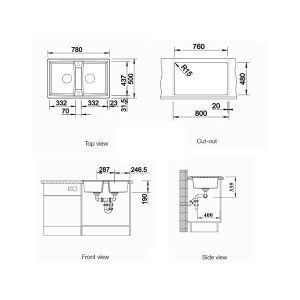 Chậu Rửa Bát Blanco Lexa 8 3