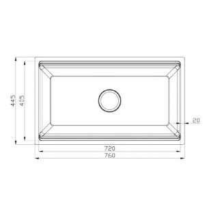 Konox Undermount Sink Kn7644su 1